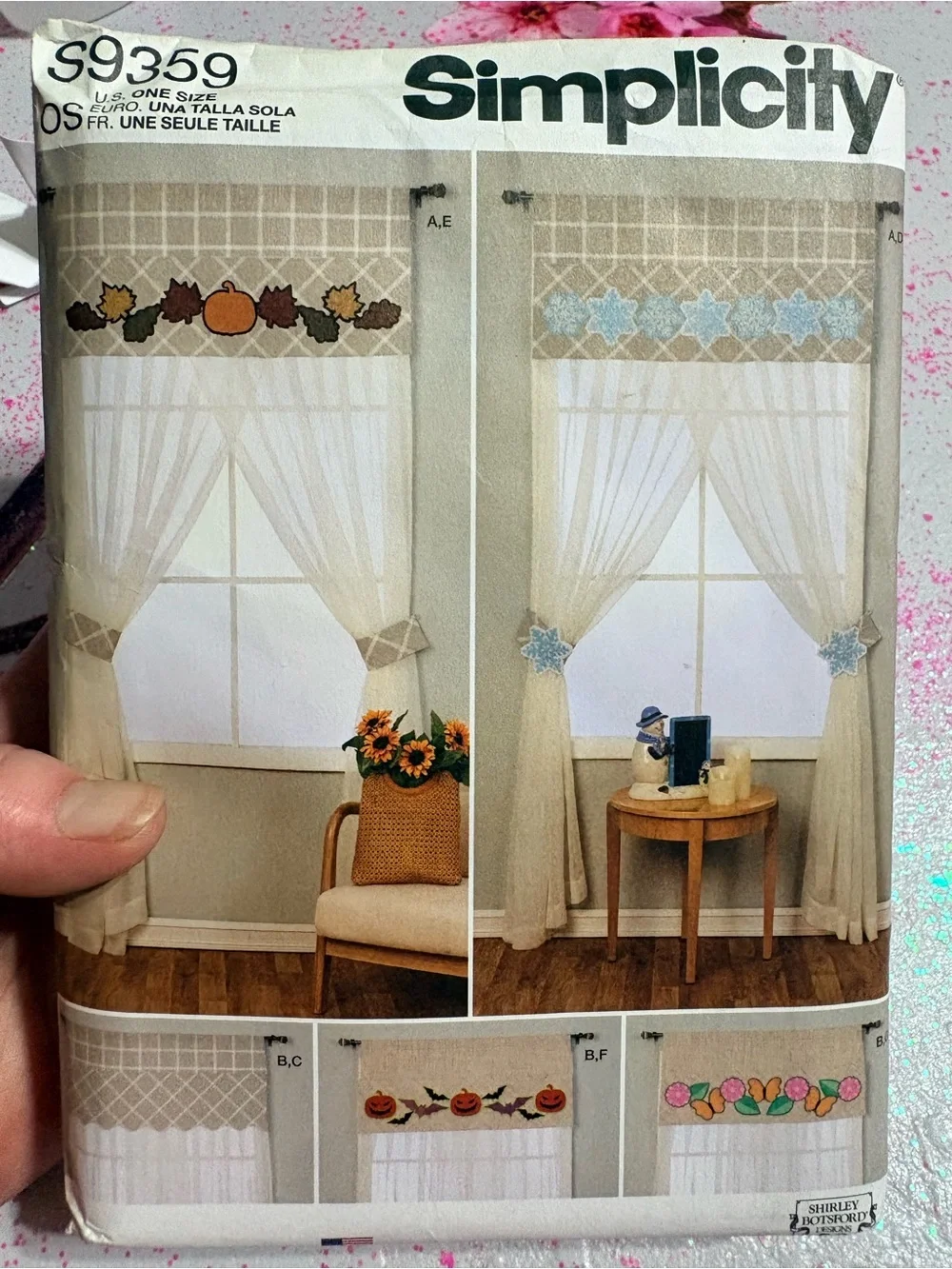 BN UNCUT SIMPLICITY 9359 CURTAINS SEWING PATTERNS